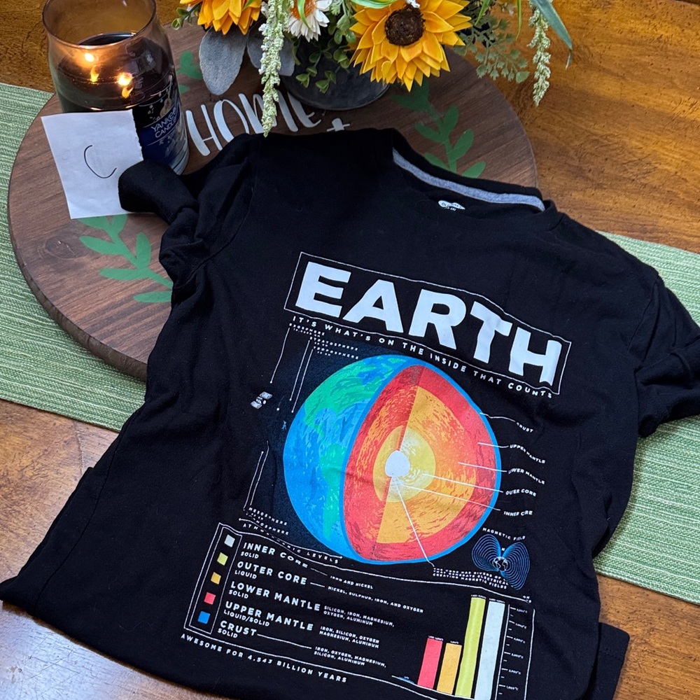 Old Navy Black Earth Graphic Tee